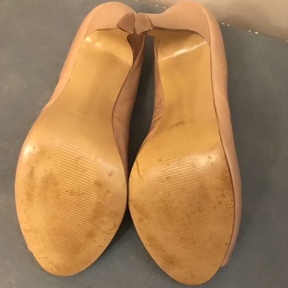 Nine West Nude Peep Toe Pumps - Picture 8 of 8